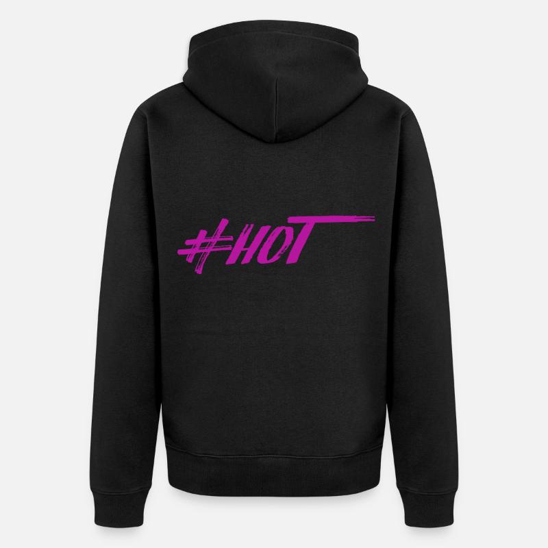 #HOT - Veste à capuche bio Premium Unisexe - noir