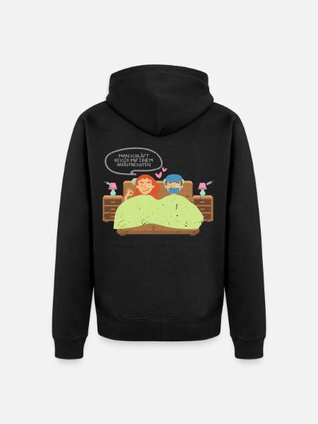 Anesthesiologist dirty joke gift idea - Unisex Premium Organic Zip Hoodie - black