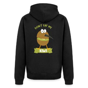 kiwi - Veste à capuche bio Premium Unisexe - noir - Dos - Nico (187cm)