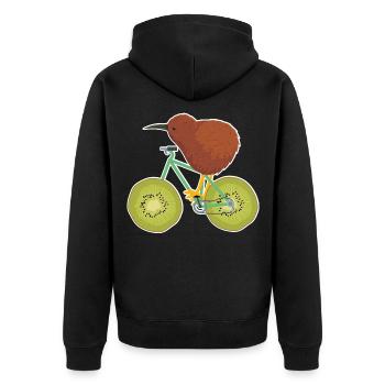 kiwi - Veste à capuche bio Premium Unisexe - noir - Dos - Nico (187cm)