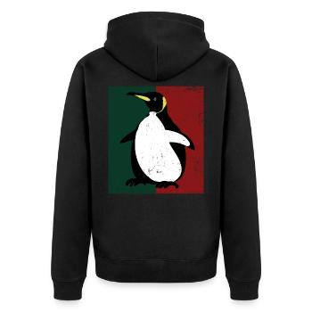 manchot - Veste à capuche bio Premium Unisexe - noir - Dos - Nico (187cm)