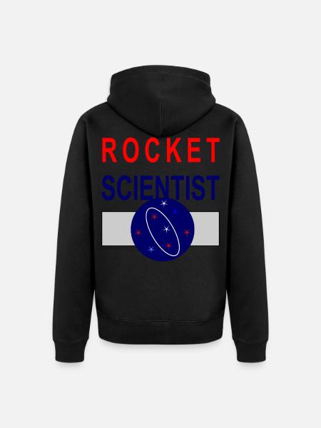 Rocket Scientist Researcher Rocket Scientist - Unisex Premium Organic Zip Hoodie - black