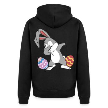 C'est Pâques - Veste à capuche bio Premium Unisexe - noir - Dos - Nico (187cm)