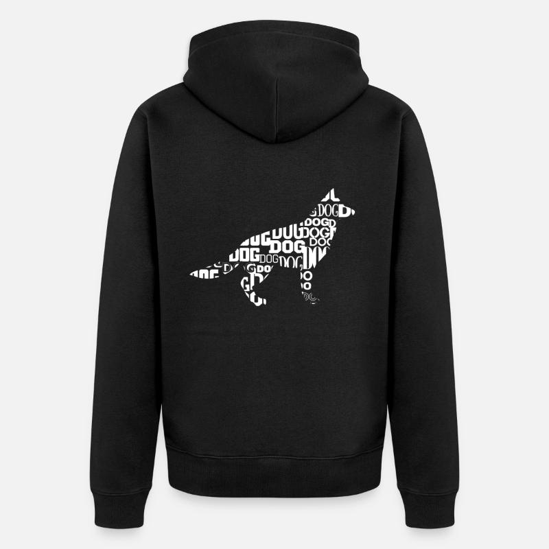berger allemand - Veste à capuche bio Premium Unisexe - noir