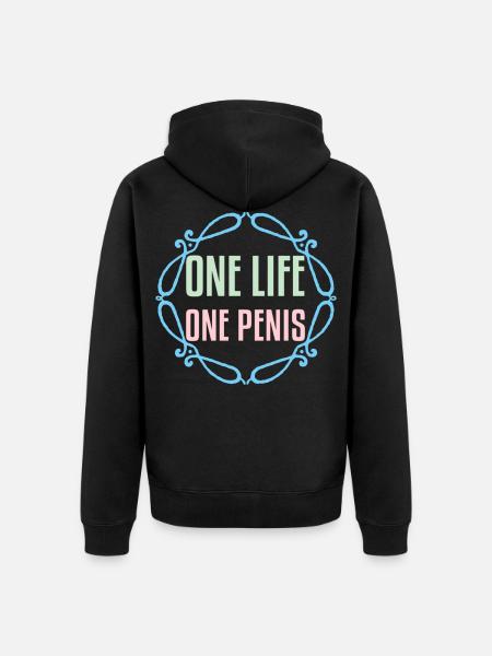 Junggesellenabschied Junggesellinnenabschied - Unisex Premium Bio Zip Hoodie - Schwarz