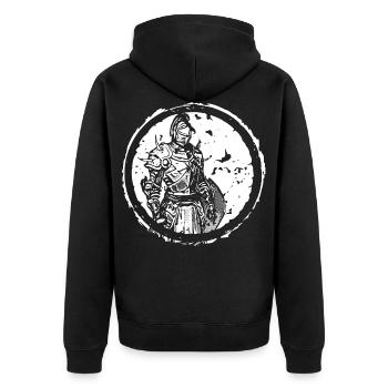 Knight Knight Warrior Warrior 2reborn Circle - Unisex Premium Organic Zip Hoodie - black - Back - Nico (187cm)