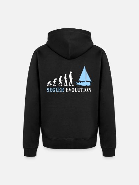 Sailing Evolution Sailor Evolution - Unisex Premium Organic Zip Hoodie - black