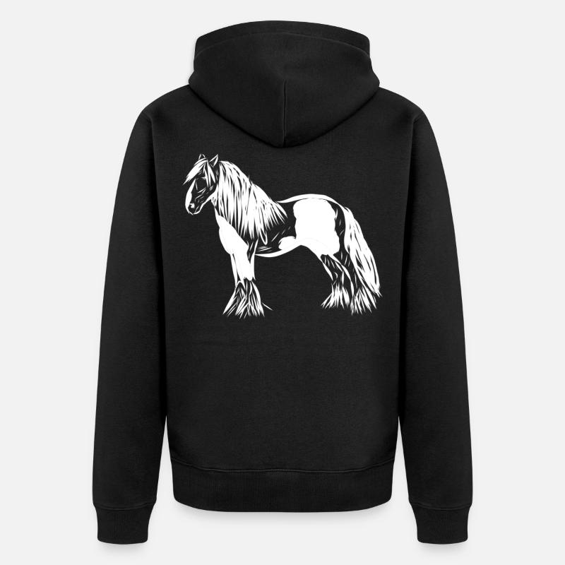Cheval - Veste à capuche bio Premium Unisexe - noir