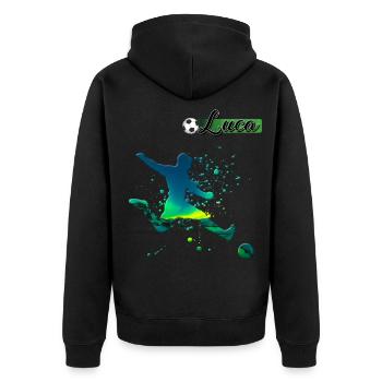 sportif - Veste à capuche bio Premium Unisexe - noir - Dos - Nico (187cm)
