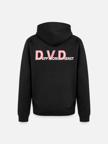 dvd depp on duty white - Unisex Premium Organic Zip Hoodie - black