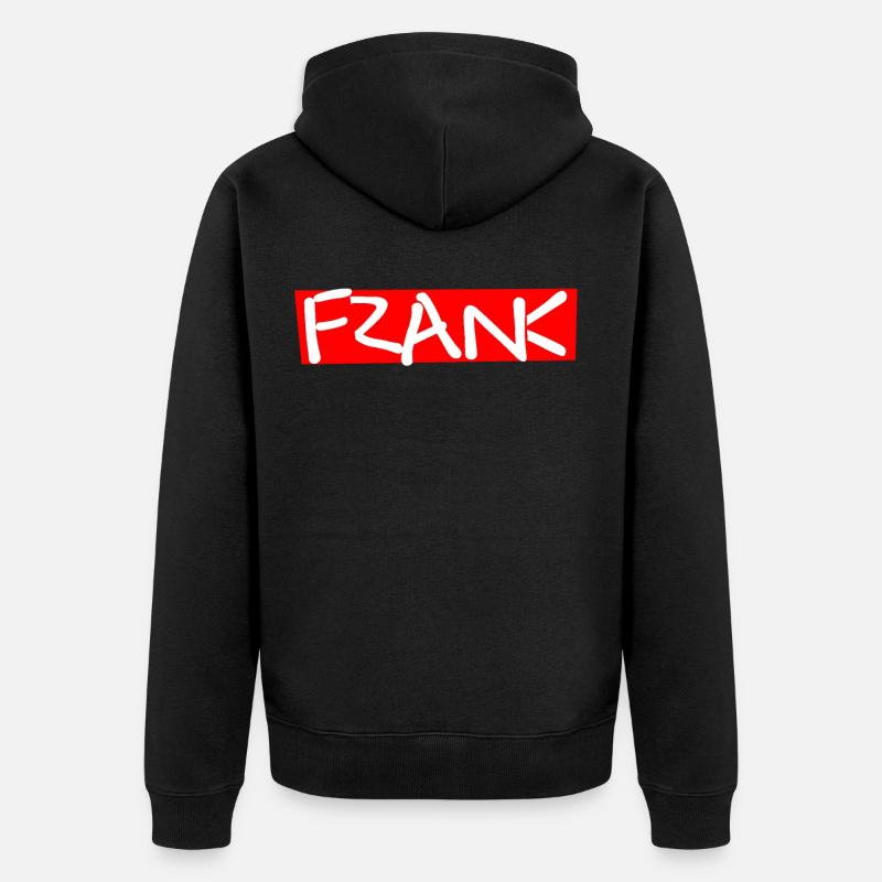 franc blanc - Veste à capuche bio Premium Unisexe - noir