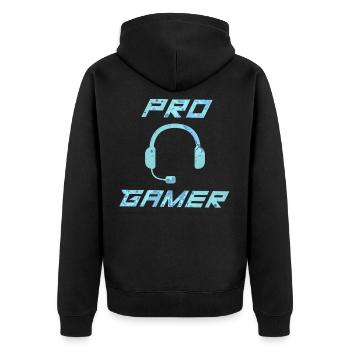 Jeu de jeu de jeu de jeux cadeaux - Veste à capuche bio Premium Unisexe - noir - Dos - Nico (187cm)