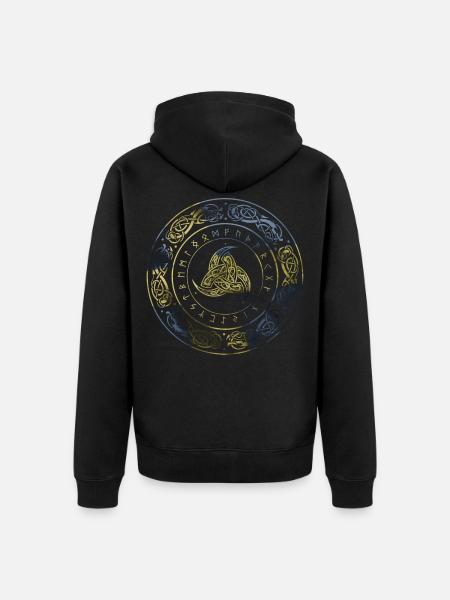 Swedish Skaldenmet - Unisex Premium Organic Zip Hoodie - black