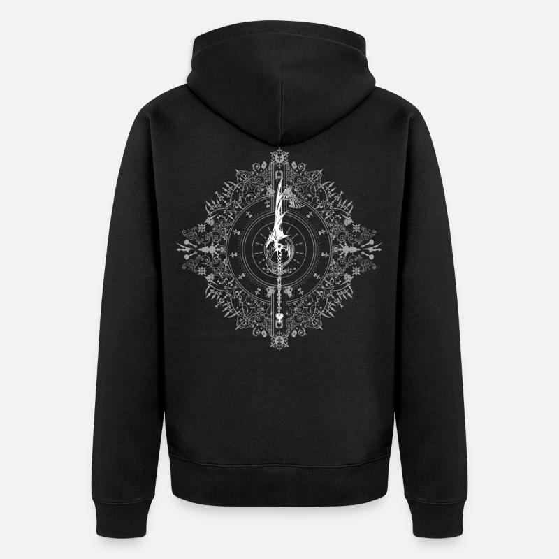 Dawn - Kingdom Hearts - Blanc - Veste à capuche bio Premium Unisexe - noir