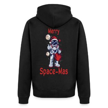 Cadeau d'univers garçon astronaute de Noël - Veste à capuche bio Premium Unisexe - noir - Dos - Nico (187cm)