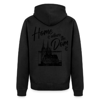 Cologne Allemagne Cologne Dom Cologne Ville Skyline - Veste à capuche bio Premium Unisexe - noir - Dos - Nico (187cm)