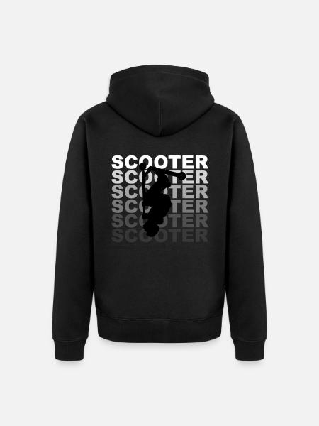 Trick Løbehjul Tretroller Trick Scooter Backflip - Premium økologisk unisex-hættejakke - sort