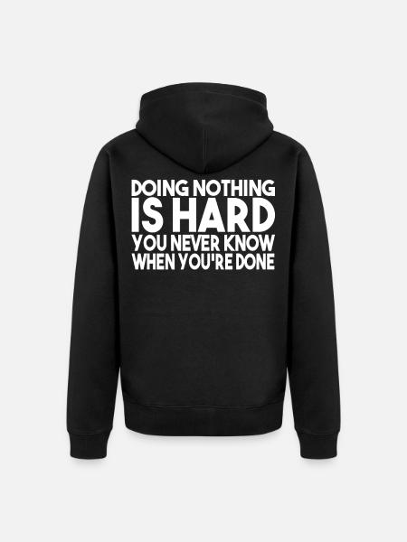 Funny Sayings Funny Sayings Gift - Unisex Premium Organic Zip Hoodie - black