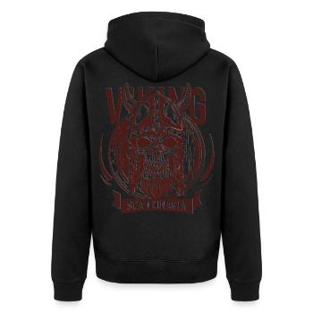 Viking scandinave - Veste à capuche bio Premium Unisexe - noir - Dos - Nico (187cm)