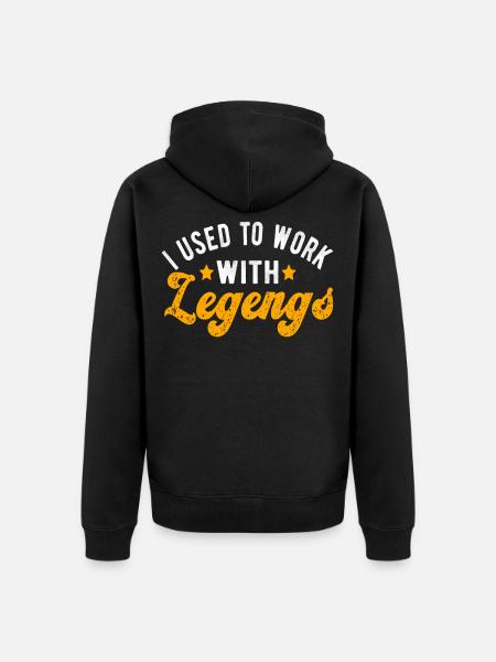 Abschiedsgeschenk Kollegen Jobwechsel - Unisex Premium Bio Zip Hoodie - Schwarz