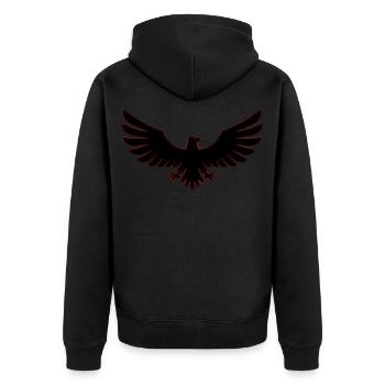 Aigle Aigle oiseau faucon faucon symbole art - Veste à capuche bio Premium Unisexe - noir - Dos - Nico (187cm)