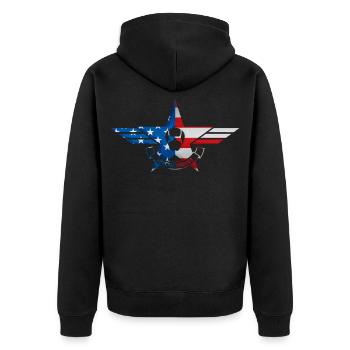 Forces spéciales de l'armée - Veste à capuche bio Premium Unisexe - noir - Dos - Nico (187cm)