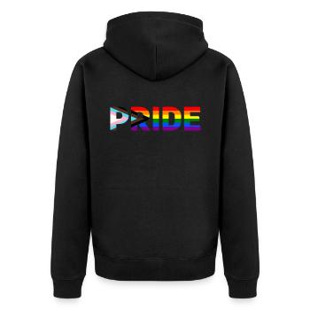 Fierté - Veste à capuche bio Premium Unisexe - noir - Dos - Nico (187cm)