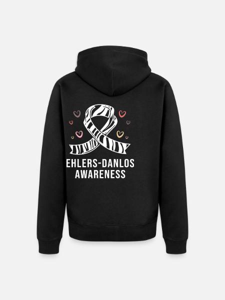 Ehlers-Danlos syndrome EDS HSD - Unisex Premium Organic Zip Hoodie - black
