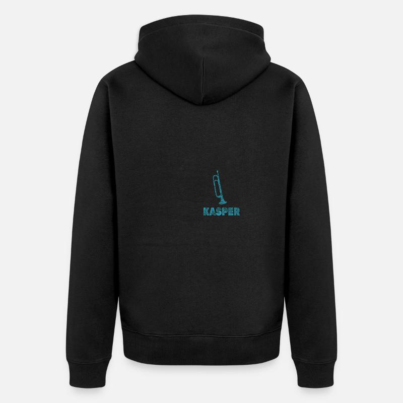 Kasper en tant que fanfare - Veste à capuche bio Premium Unisexe - noir