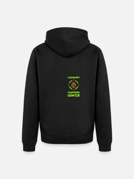Hunter Squirrel Squirrel Gift - Unisex Premium Organic Zip Hoodie - black