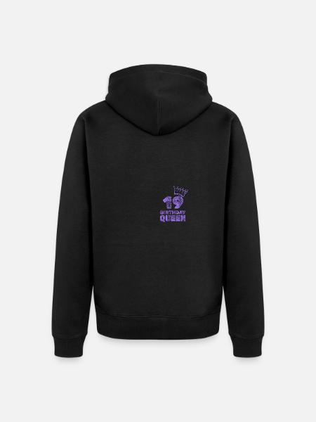 19 - Unisex Premium Organic Zip Hoodie - black