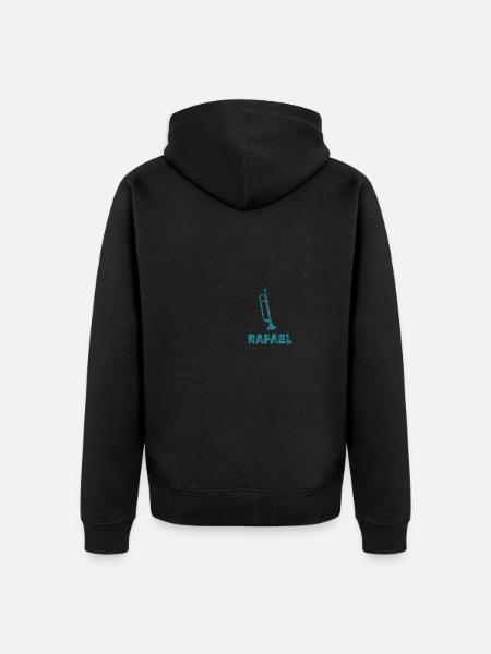 Blasmusik Rafael - Unisex Premium Bio Zip Hoodie - Schwarz