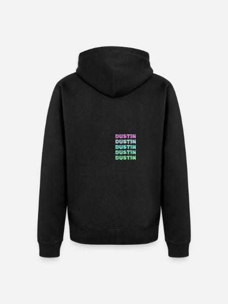 Dustin Dustin - Unisex Premium Organic Zip Hoodie - black