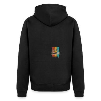 Cadeau pour Hanjo - Veste à capuche bio Premium Unisexe - noir - Dos - Nico (187cm)