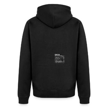 Simon Großartiger Mann Vorname - Unisex Premium Bio Zip Hoodie - Schwarz - Hinten - Nico (187cm)