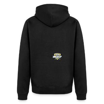 Équipe de hockey sur gazon Club de hockey intérieur - Veste à capuche bio Premium Unisexe - noir - Dos - Nico (187cm)