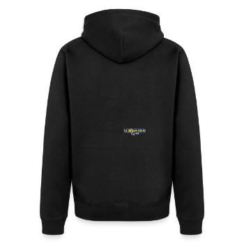 Schweden Experte Flagge Urlaub Geschenk - Unisex Premium Bio Zip Hoodie - Schwarz - Hinten - Nico (187cm)