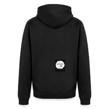 No Fins No Future Safe Sharks - Unisex Premium Bio Zip Hoodie - Schwarz - Hinten - Nico (187cm)