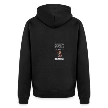 Scotland Bagpipe Bagpipe Musician Gift - Unisex Premium Organic Zip Hoodie - black - Back - Nico (187cm)