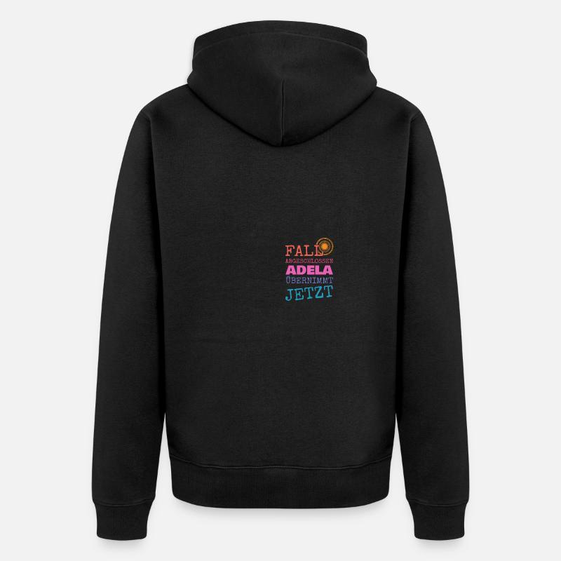 Prénom Adela - Veste à capuche bio Premium Unisexe - noir