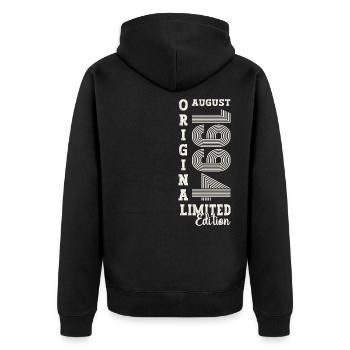 30th Birthday Original August 1994 Vintage 1994 - Unisex Premium Organic Zip Hoodie - black - Back - Nico (187cm)
