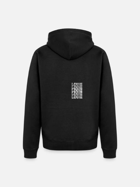 Brother Louie - Unisex Premium Organic Zip Hoodie - black