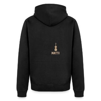 Matti en tant qu’alto - Veste à capuche bio Premium Unisexe - noir - Dos - Nico (187cm)