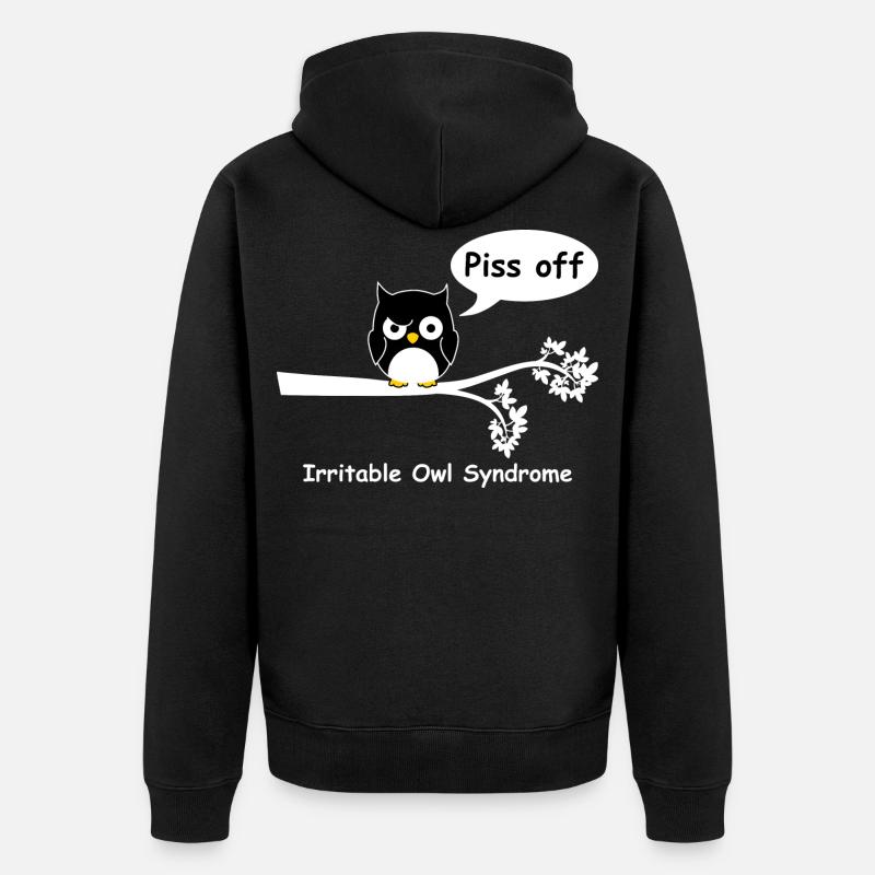 Irritable owl syndrome 2 - Veste à capuche bio Premium Unisexe - noir