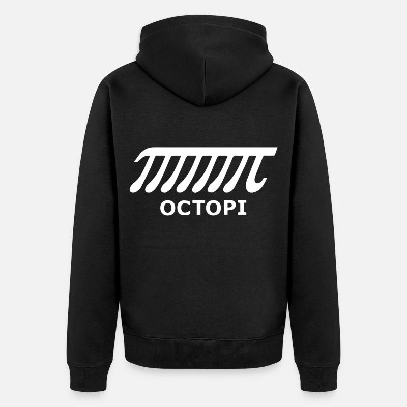 énonciations drôles Poulpe - Veste à capuche bio Premium Unisexe - noir