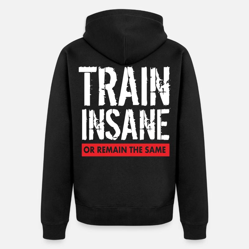Trainig Gym - Unisex Premium Bio Zip Hoodie - Schwarz