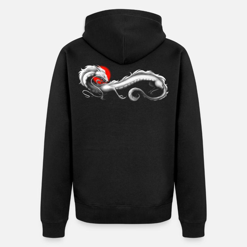 gut 4 - Unisex Premium Bio Zip Hoodie - Schwarz