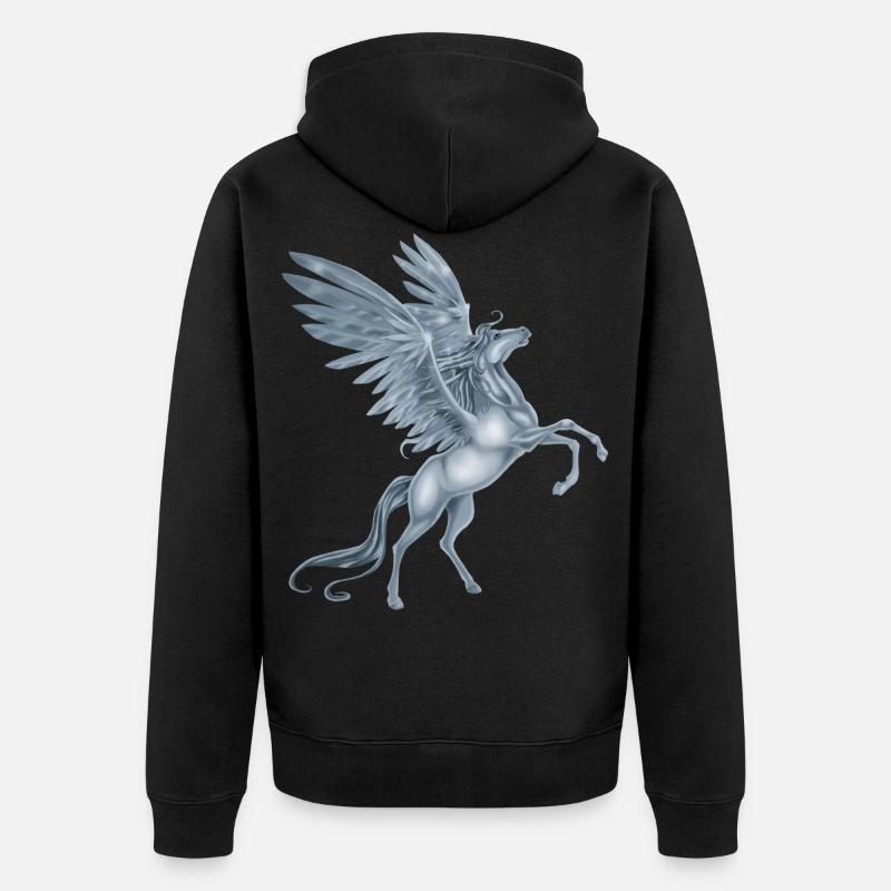 élevage Pegasus - Veste à capuche bio Premium Unisexe - noir