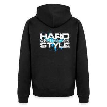 hardstyle génération - Veste à capuche bio Premium Unisexe - noir - Dos - Nico (187cm)