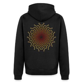 San Pedro - Unisex Premium Organic Zip Hoodie - black - Back - Nico (187cm)